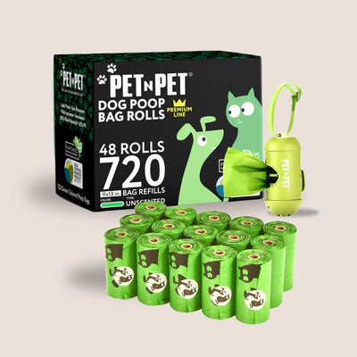 Premium Poop Bags with Dispenser 720 Bags with Dispenser Pet Waste Bags Pet N Pet ®