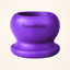 Freezball - Durable Fillable Dog Chew Bone Purple Freezbone