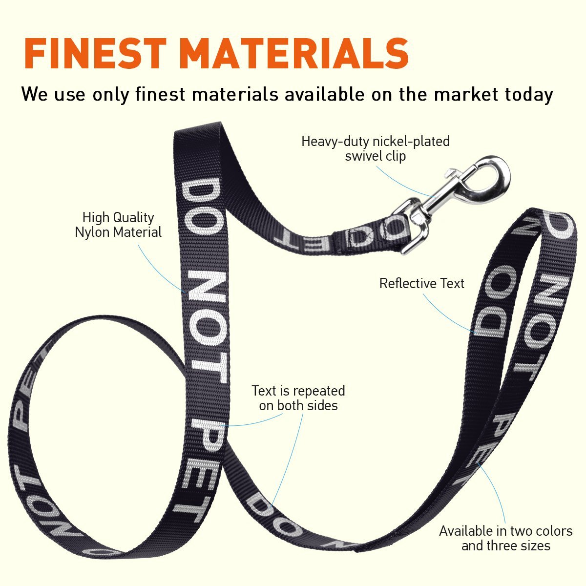 Reflective Nylon Dog Leash Dog Leashes Dogline