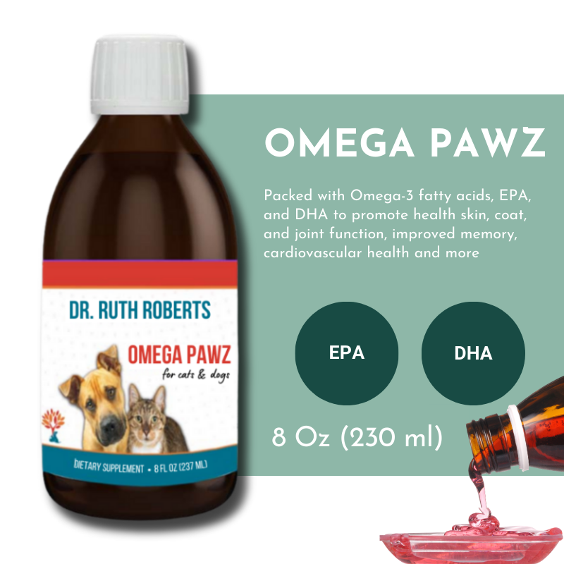 Omega Pawz - Liquid Omega 3 Oil for Dogs and Cats Animals & Pet Supplies Dr. Ruth Roberts