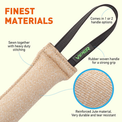 Viper Jute Tug Dog Toys Dogline