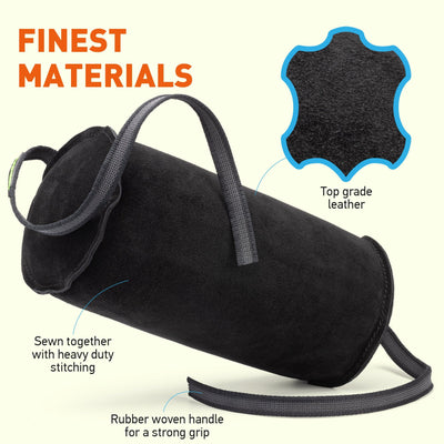 Viper Leather Cylinder Bite Roll Dog Toys Dogline