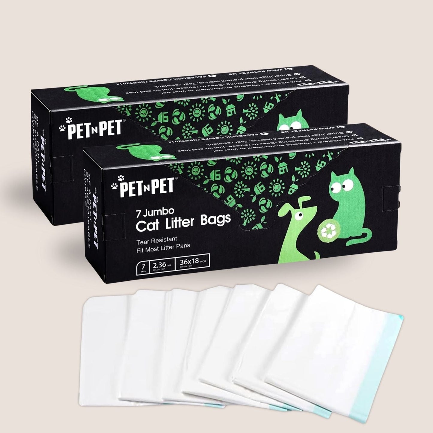 Jumbo Cat Litter Box Liners 14 Count Pet N Pet ®