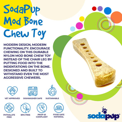 MOD Bone eChew Ultra Durable Nylon Dog Chew Toy Nylon Dog Toys SodaPup/True Dogs, LLC