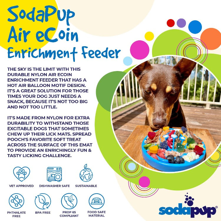 Air Nylon eCoin Lick Mat for Dogs - Durable Enrichment Toy | SodaPup ECOIN SodaPup/True Dogs, LLC