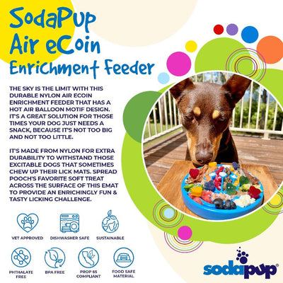Air Nylon eCoin Lick Mat for Dogs - Durable Enrichment Toy | SodaPup ECOIN SodaPup/True Dogs, LLC