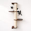 Wall Mounted Cat Climbing Pole - Sisal Cat Scratcher Catastrophic Creations