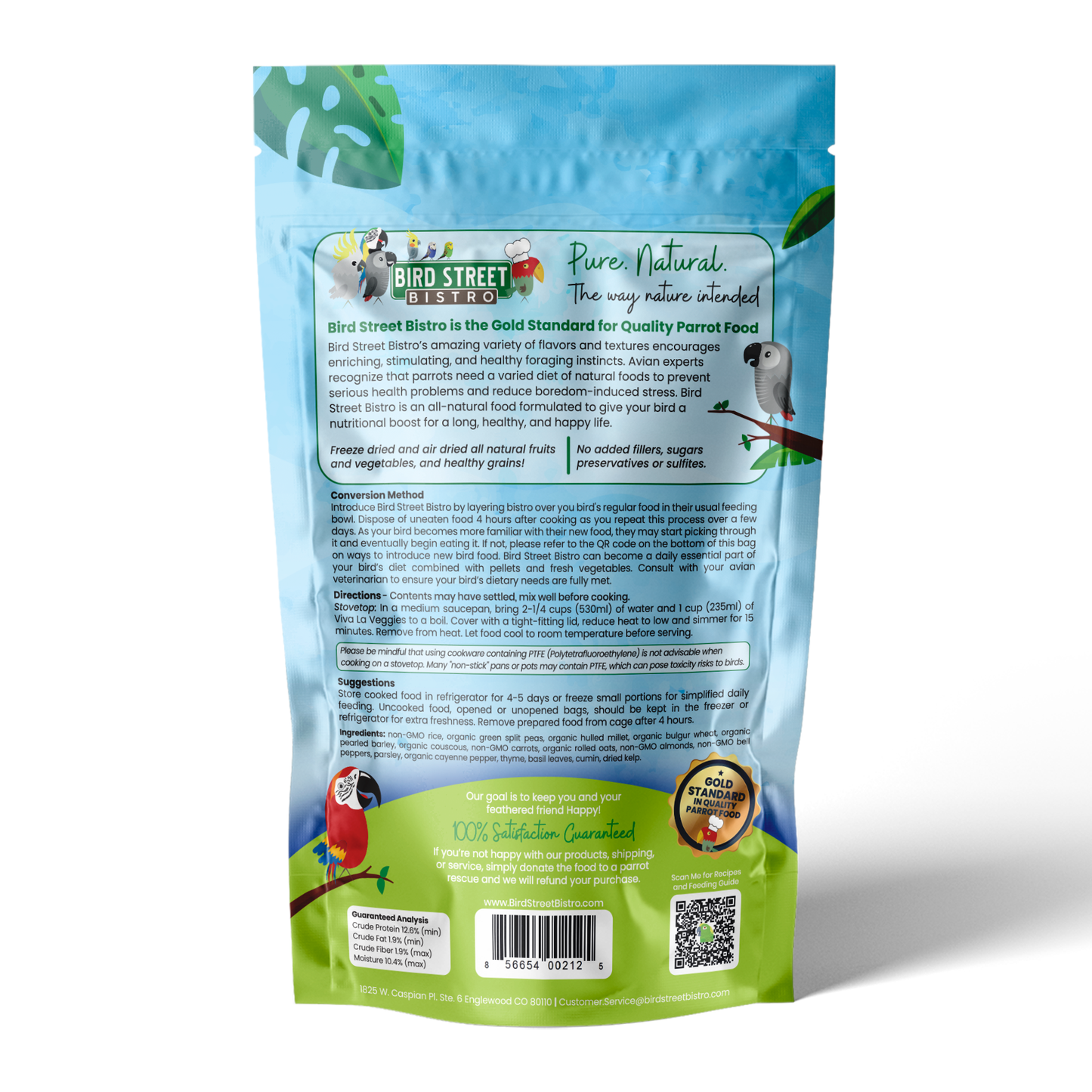 Viva La Veggies Parrot Food Bird Street Bistro