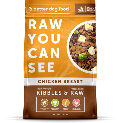 A Better Dog Food Chicken - Raw You Can See 3 lbs A Better Treat