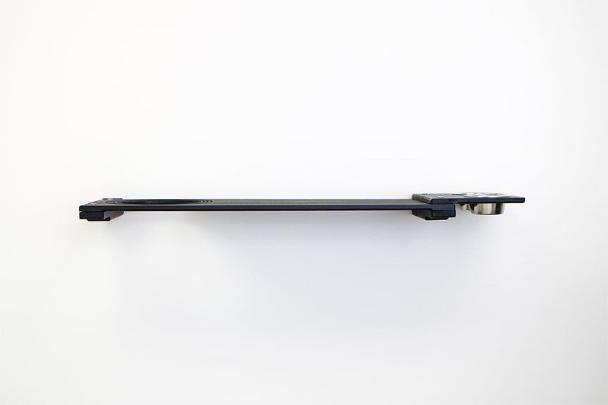 Wall Mounted Cat Feeding Shelf Standard Onyx Bamboo 34" Slotted Escape Hatch Cat shelves/bed Catastrophic Creations