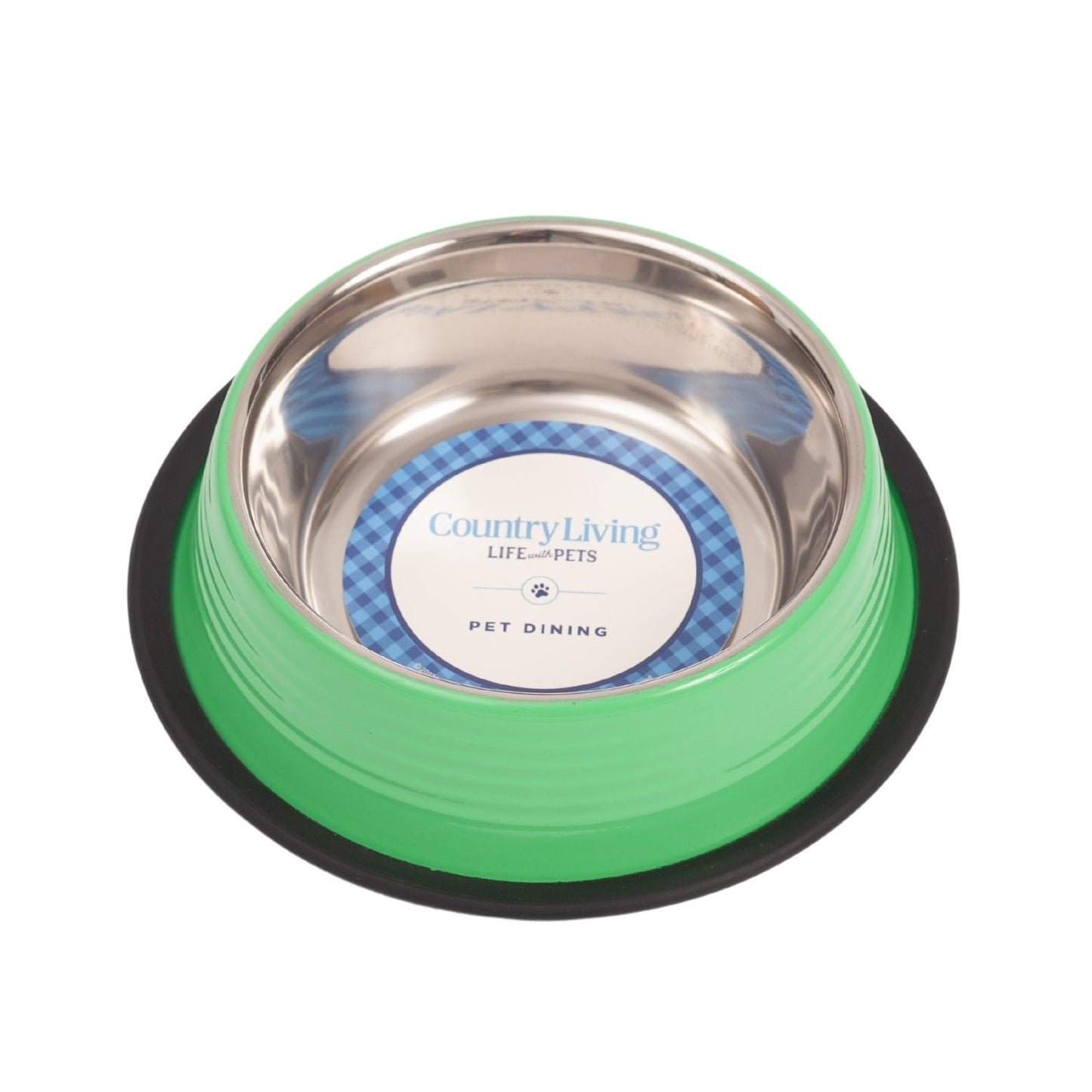 Country Living Set of 2 Ribbed Non-Slip Pet Bowls – Irish Green Ribbed Bowls American Pet Supplies