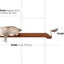 Wall Mounted Cat Feeding Shelf Elevated English Chestnut Bamboo 34" Solid Shelf Cat shelves/bed Catastrophic Creations