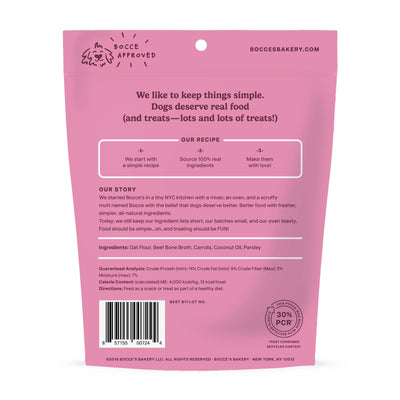 Bocce's Bakery Bone Broth Biscuits Dog Treats 5oz Biscuits Antelope Pets