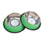 Country Living Set of 2 Ribbed Non-Slip Pet Bowls – Irish Green 64 oz Ribbed Bowls American Pet Supplies