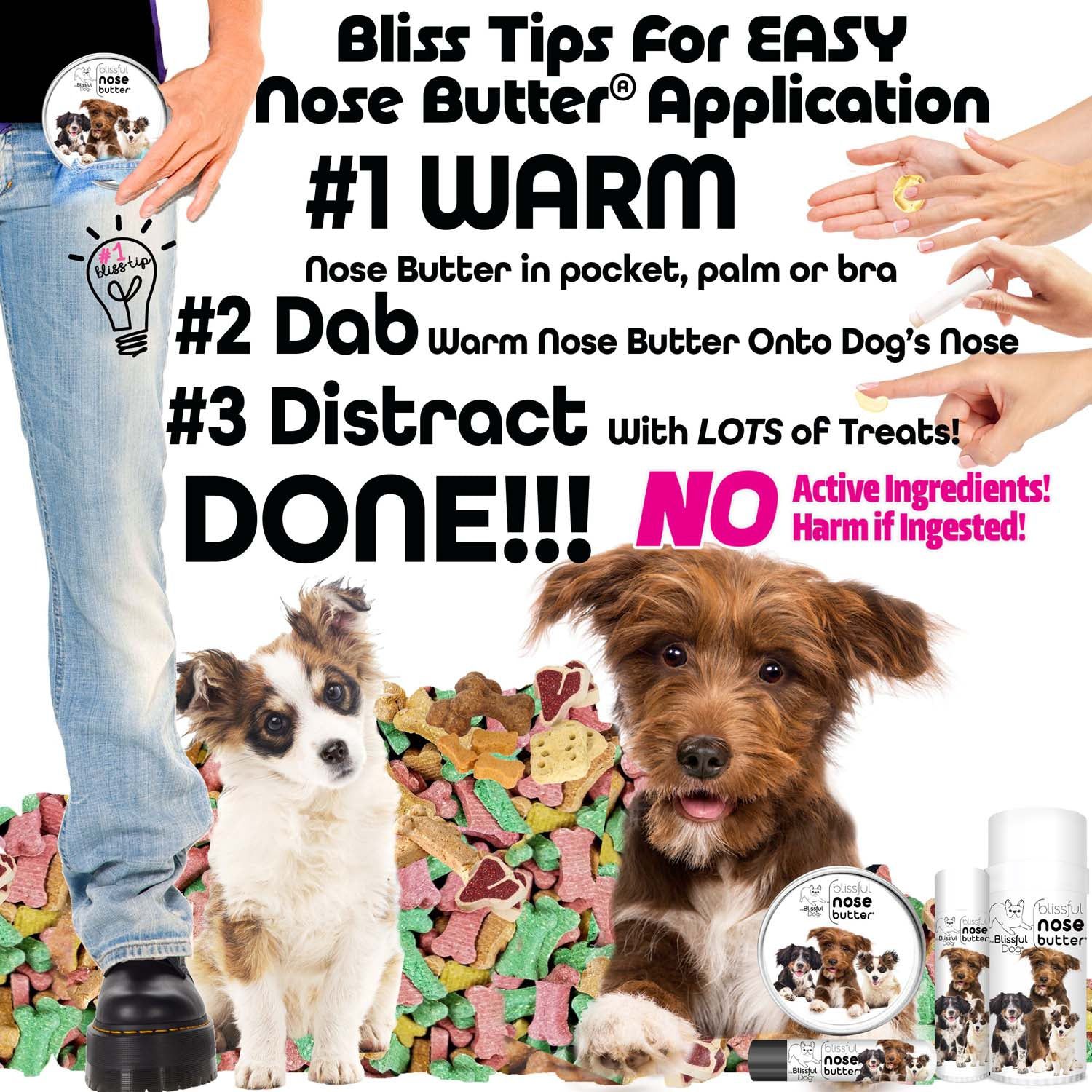 3 Cute Puppies Nose Butter NOSE BUTTER® The Blissful Dog