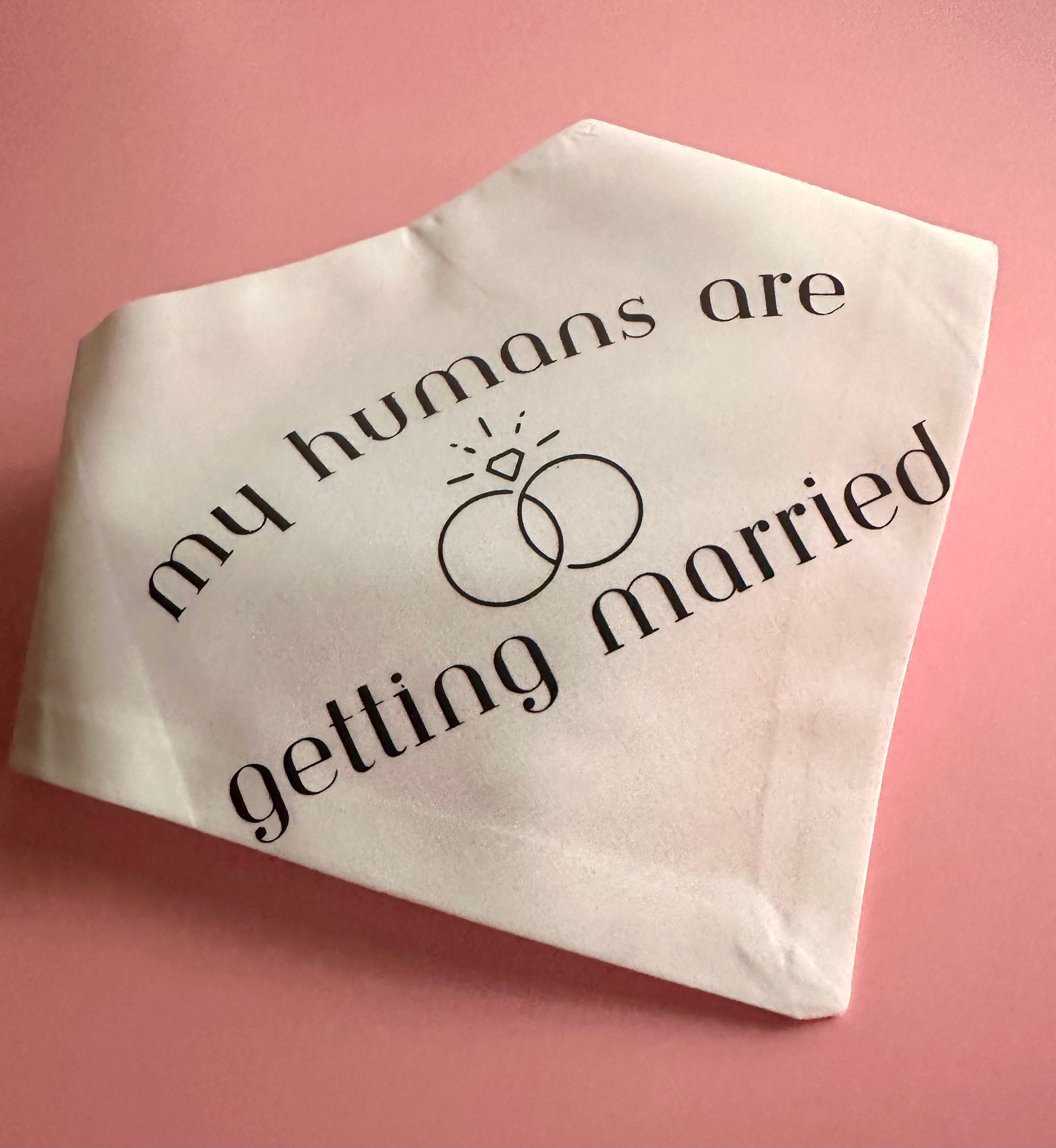 My Humans Are Getting Married Dog Bandana New Arrival Dog Bandana Happy Tails Outfitters