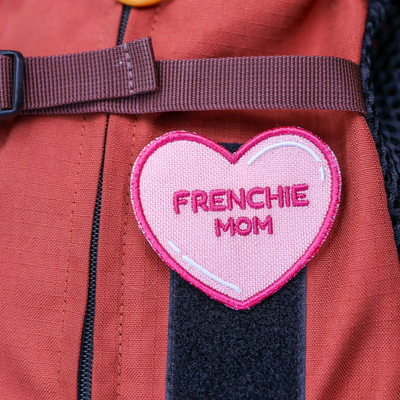 Frenchie Mom Heart Patch K9 Sport Sack
