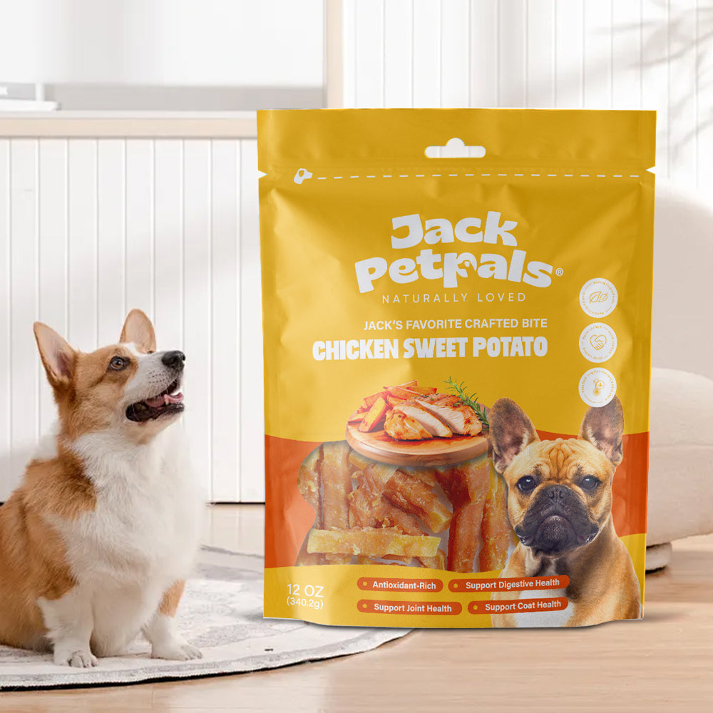 Jack PetPals Crafted Bite Chicken Sweet Potato Dog Treats (12oz) Dog Treats American Pet Supplies