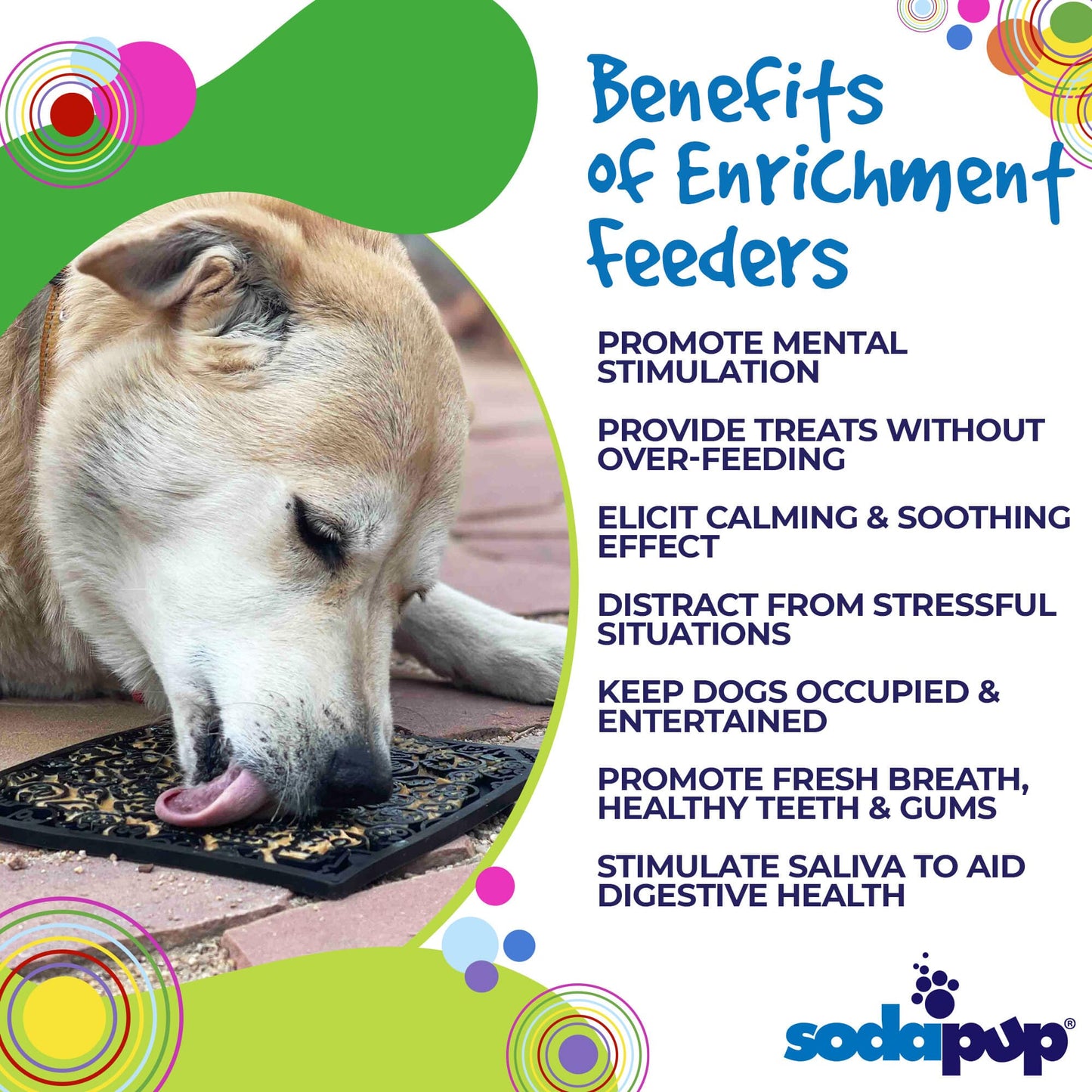 Zombie eMat - Enrichment Lick Mat for Dogs and Cats | Halloween Skull Design | SodaPup EMAT SodaPup/True Dogs, LLC