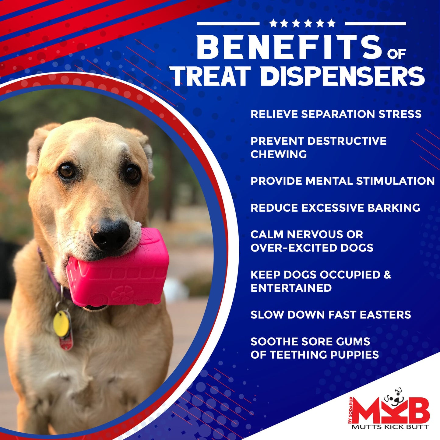 Surf's Up! Retro Van Durable Chew Toy & Treat Dispenser Rubber Dog Toys SodaPup/True Dogs, LLC