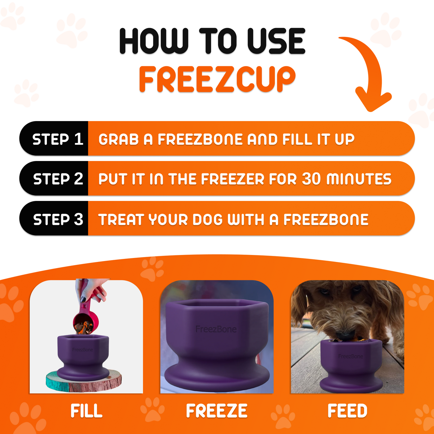 FreezCup - Long-Lasting Chew Fun Freezbone
