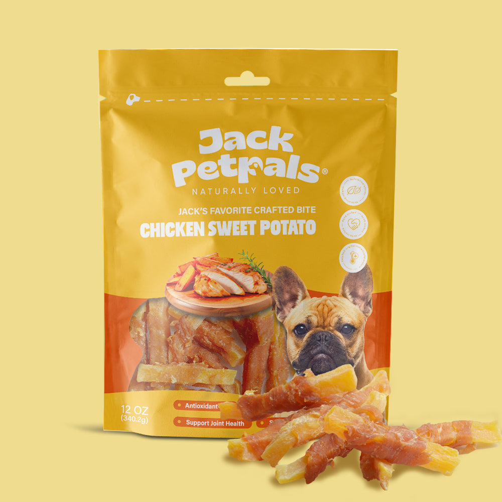 Jack PetPals Crafted Bite Chicken Sweet Potato Dog Treats (12oz) Dog Treats American Pet Supplies