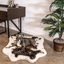 PupRug® Animal Print Memory Foam Dog Bed - Brown Faux Cowhide Dog Beds Paw.com