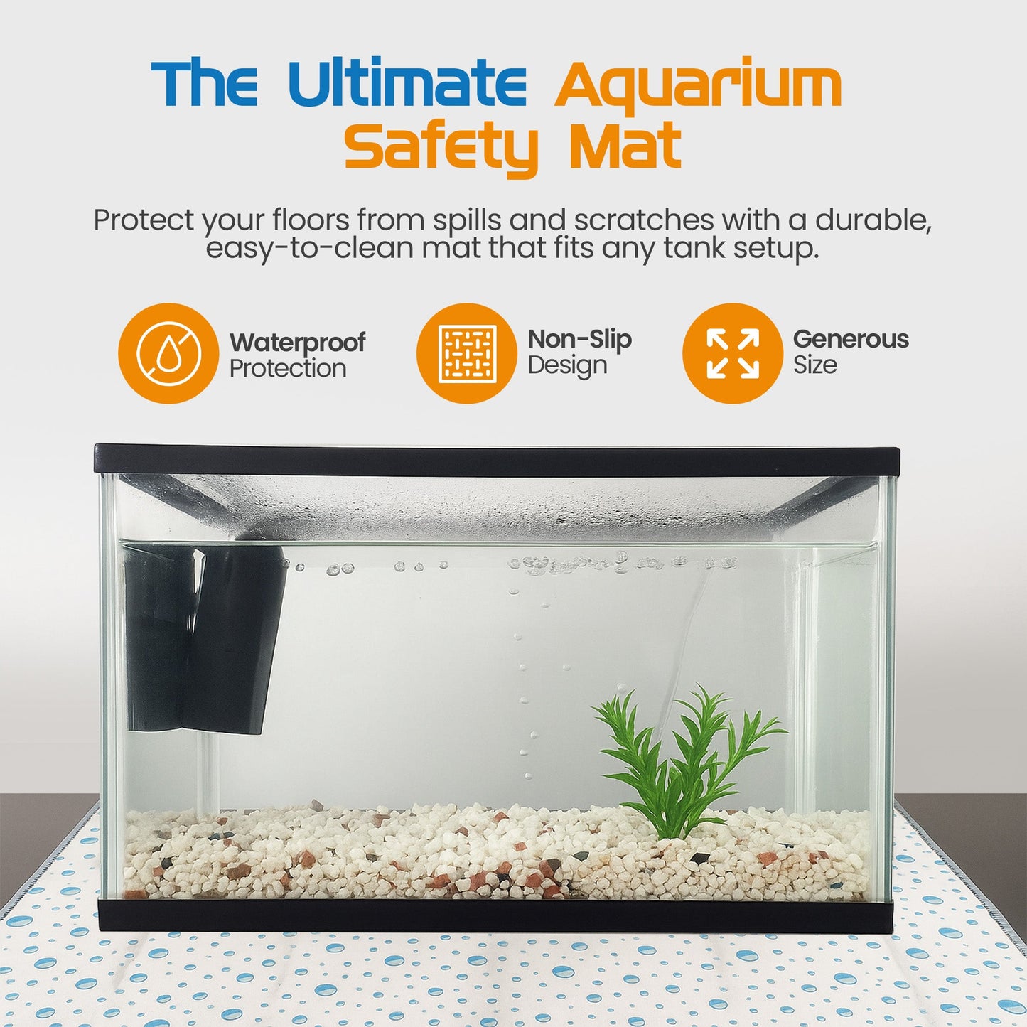 Flipper Aquarium Splash Mat Aquarium Cleaning Supplies Flipper Aquarium Products