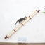 Slanted Cat Scratcher for Wall English Chestnut Bamboo 4-Tier Single None Cat Scratcher Catastrophic Creations