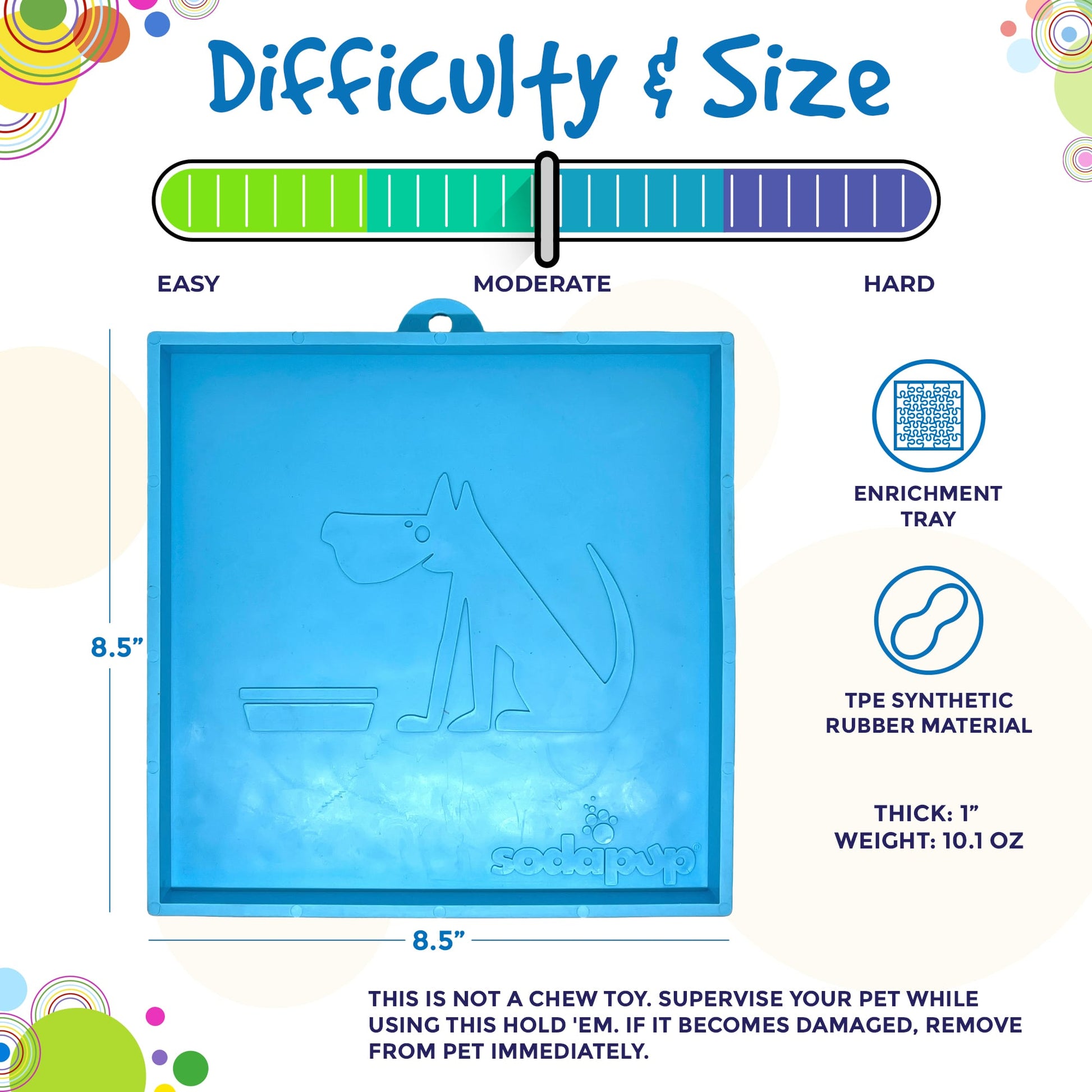 Hold 'em Suction Cup Holder for Dog Bowls & Lick Mats | USA Made EMAT SodaPup/True Dogs, LLC