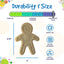 Gingerbread Man Ultra Durable Nylon Dog Chew Toy Nylon Dog Toys SodaPup/True Dogs, LLC