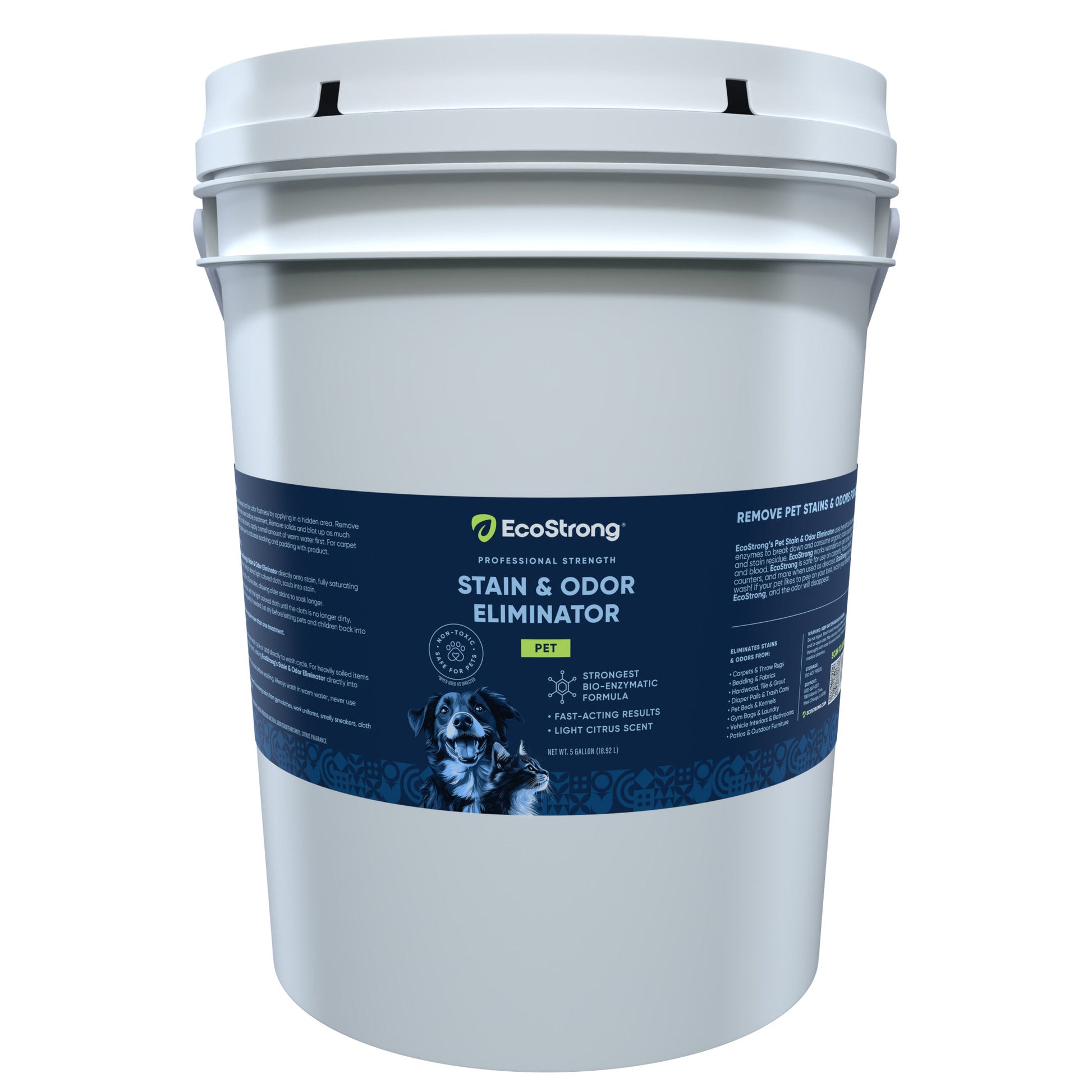 Pet Stain and Odor Eliminator 5 Gallon Pail with Pump Pet & Animal > Pet Stain & Odor EcoStrong
