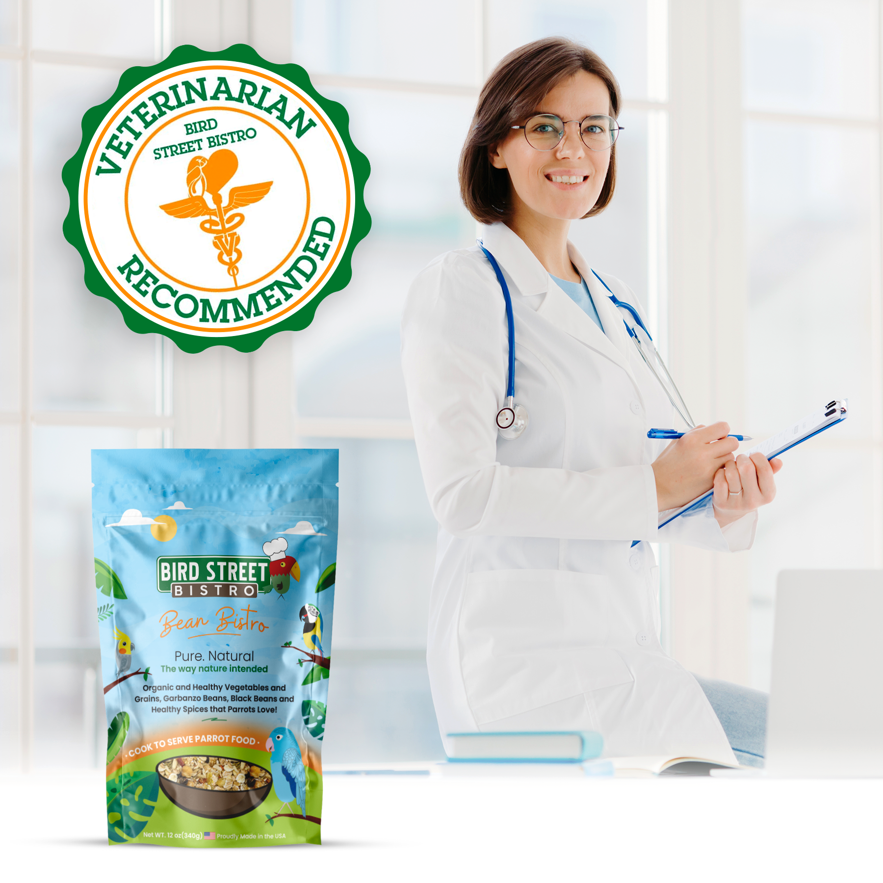 Bean Bistro Feast on the Fly Parrot Food Bird Street Bistro