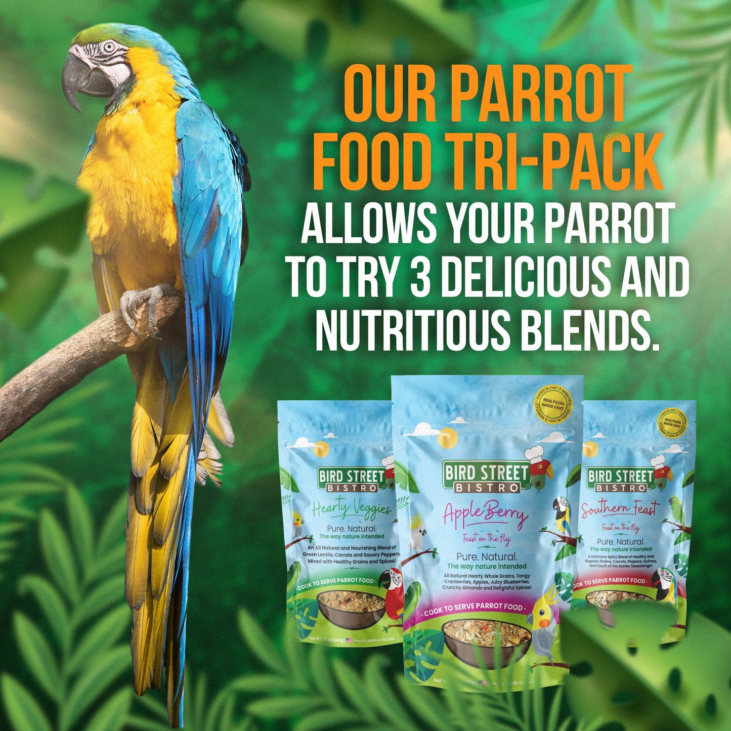 The Tri-Pack Sampler Bird Food Bird Street Bistro