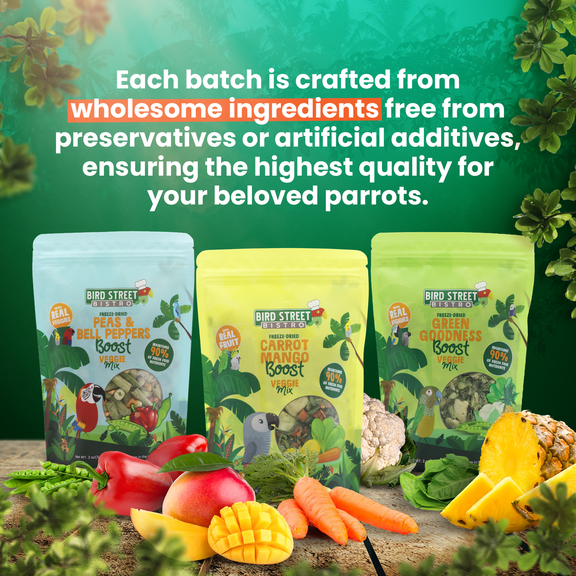 Freeze-Dried Tripack Bird Food Bird Street Bistro