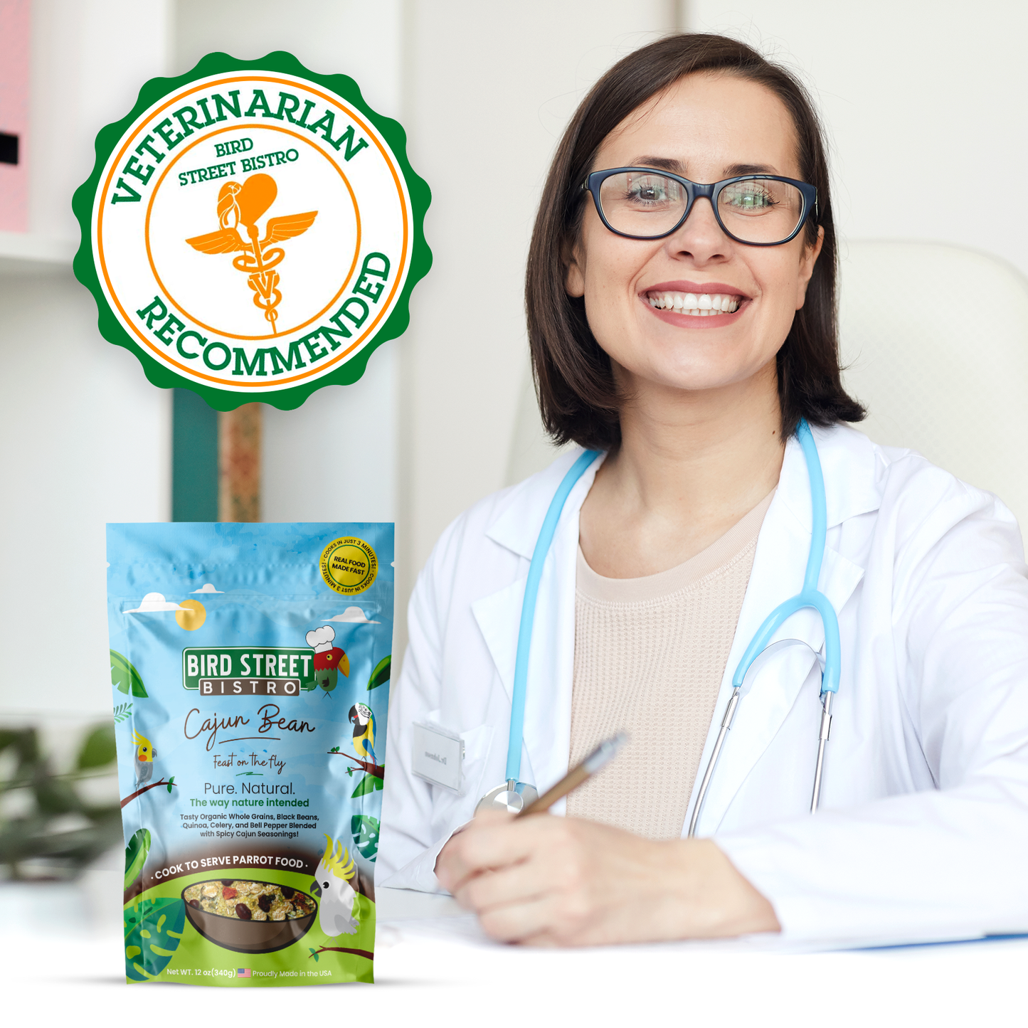 Cajun Bean - Feast on the Fly Parrot Food Bird Street Bistro