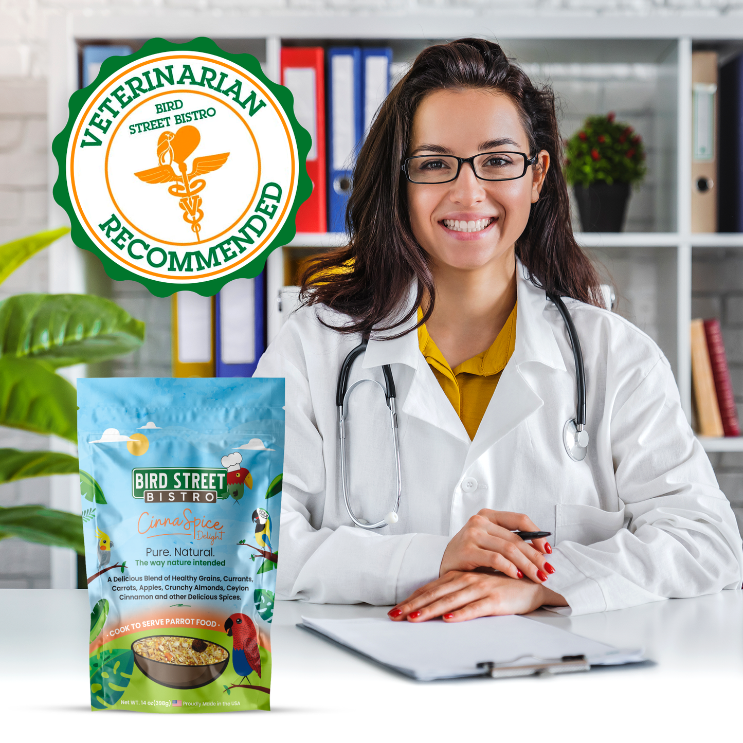 Cinnaspice Delight Parrot Food Bird Street Bistro