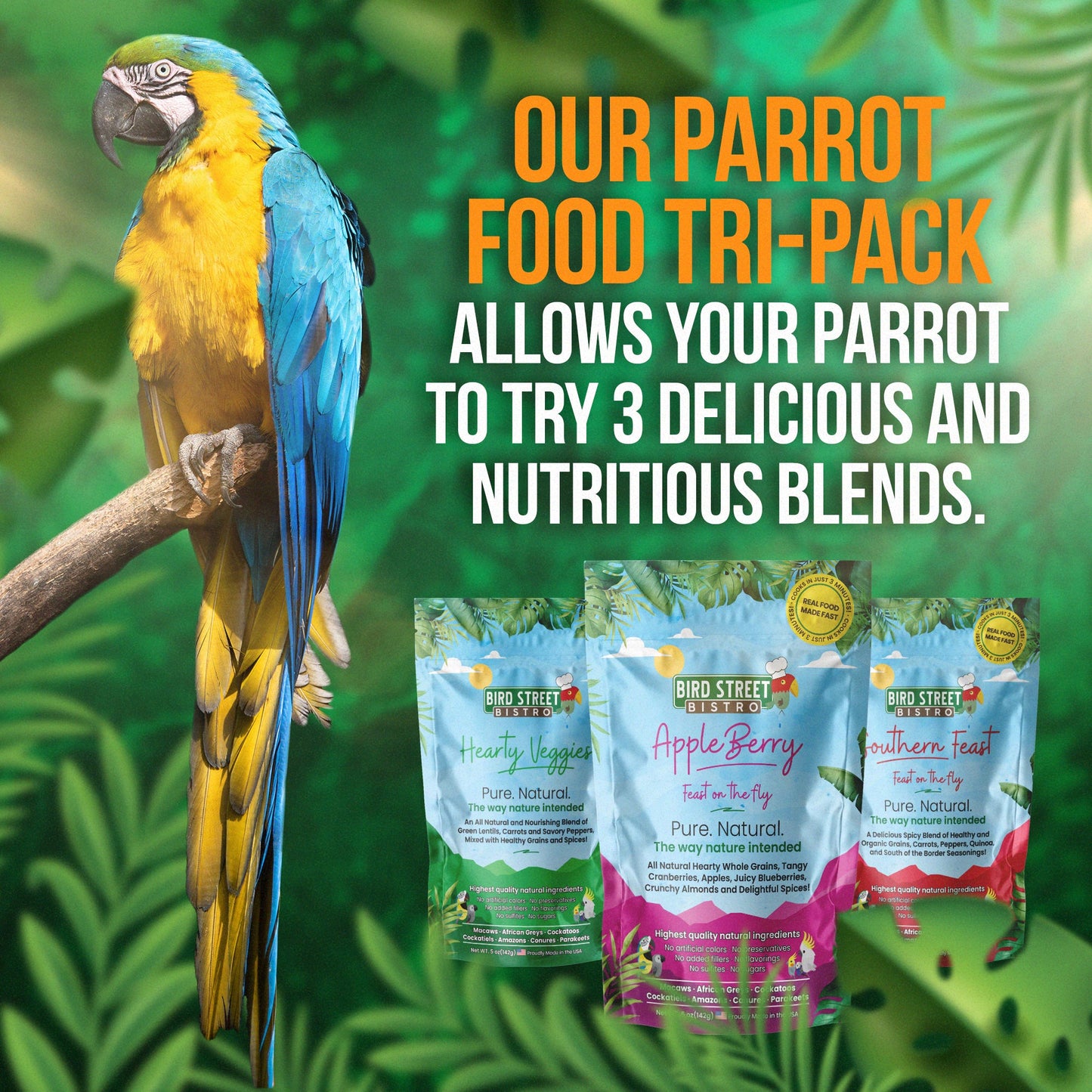 The Tri-Pack Sampler Bird Food Bird Street Bistro