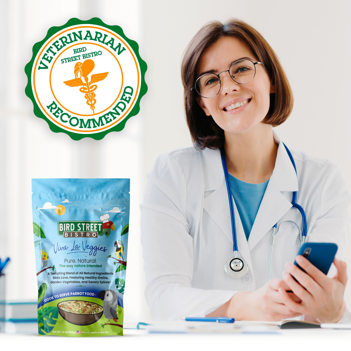 Viva La Veggies Parrot Food Bird Street Bistro