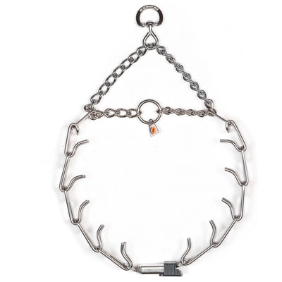 Herm Sprenger - ULTRA-PLUS Training Collar with ClicLock and Assembly Chain - Stainless Steel Gauge 4mm x 28" (70cm) Dog Training Collar Dogline