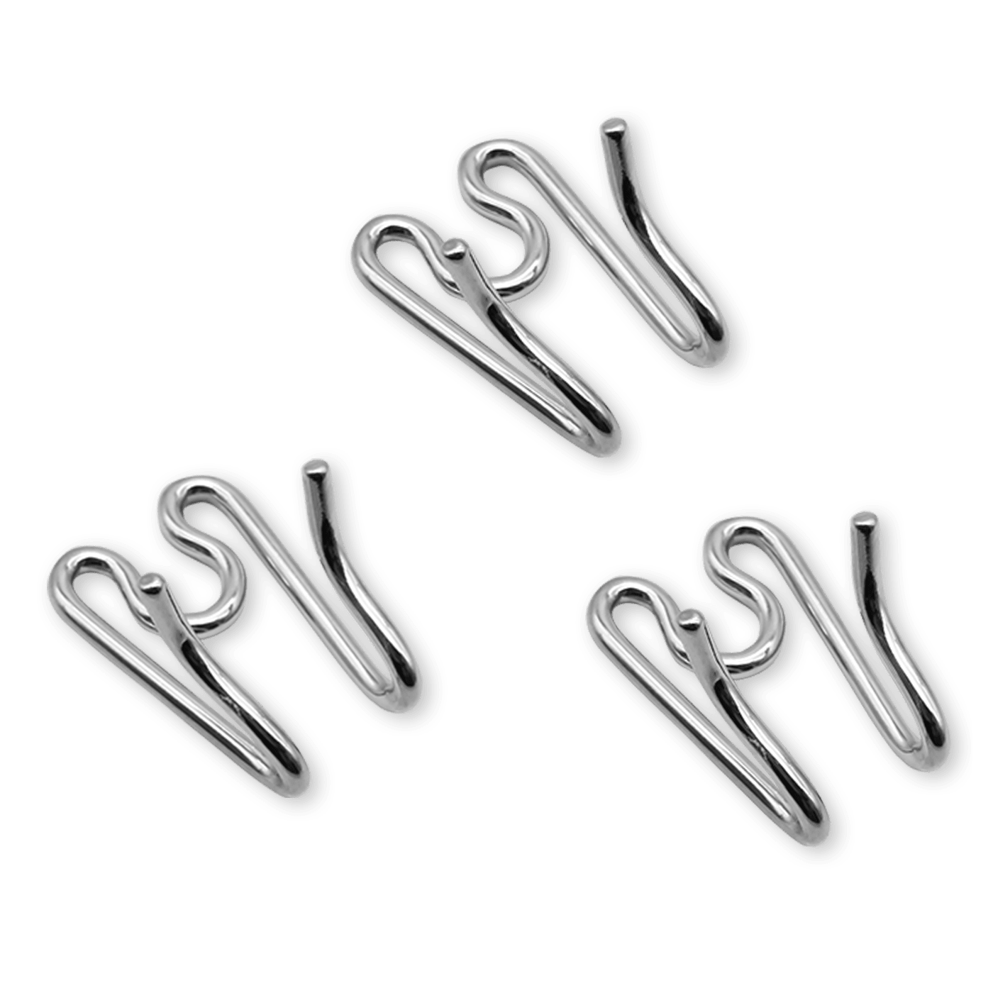 Herm Sprenger - ULTRA-PLUS Training Collar Middle Links for Lengthening (3-Pack) - Chrome 3-pack - Gauge 4.0mm x 2" (5cm) Dog Training Collar Dogline