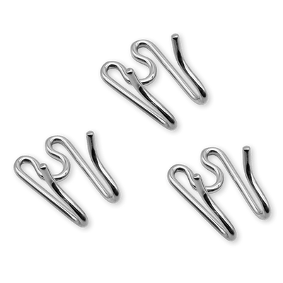 Herm Sprenger - ULTRA-PLUS Training Collar Middle Links for Lengthening (3-Pack) - Chrome 3-pack - Gauge 4.0mm x 2" (5cm) Dog Training Collar Dogline