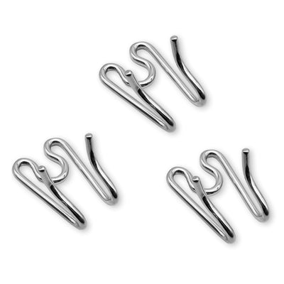 Herm Sprenger - Middle Links for Lengthening - Short Version - Chrome, 3.0 mm 3-pack Gauge 3.0 mm x 1.2" (3cm) Dog Training Collar Dogline
