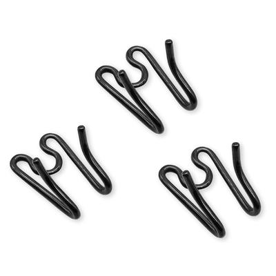 Herm Sprenger - ULTRA-PLUS Training Collar Middle Links for Lengthening (3-Pack) - Black Stainless Steel 3-pack - Gauge 4.0mm x 2" (5cm) Dog Training Collar Dogline
