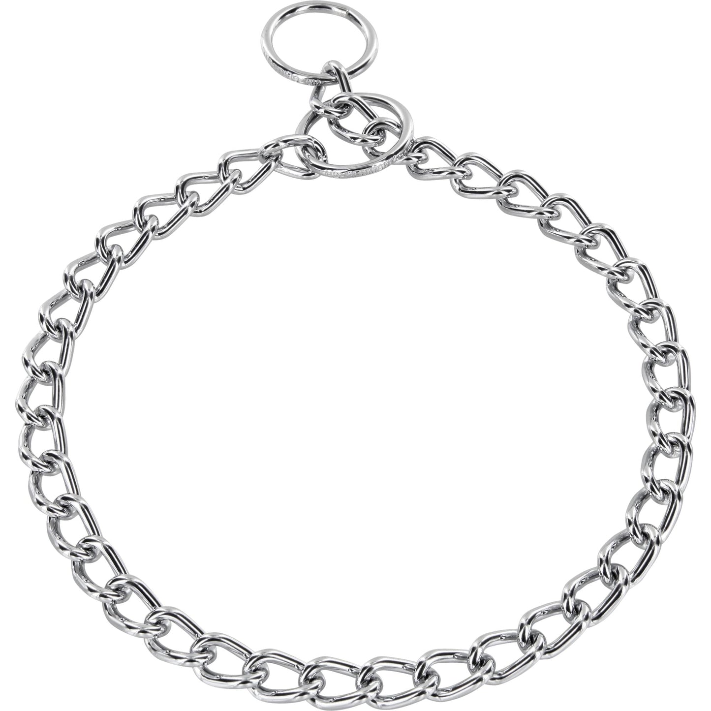 Herm Sprenger - Slide Chain Collar - Chrome Collars, Choke Chain Dog Collars Dogline