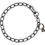 Herm Sprenger - Chain Collar with SPRENGER hook - Medium Links - Black Stainless Steel, 3 mm Gauge 3mm x 26" (65cm) Dog Training Collar Dogline