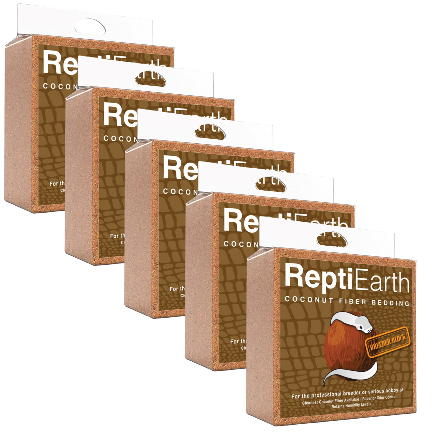 ReptiEarth Breeder Blocks and Bundles 5 Pack Substrate ReptiChip LLC
