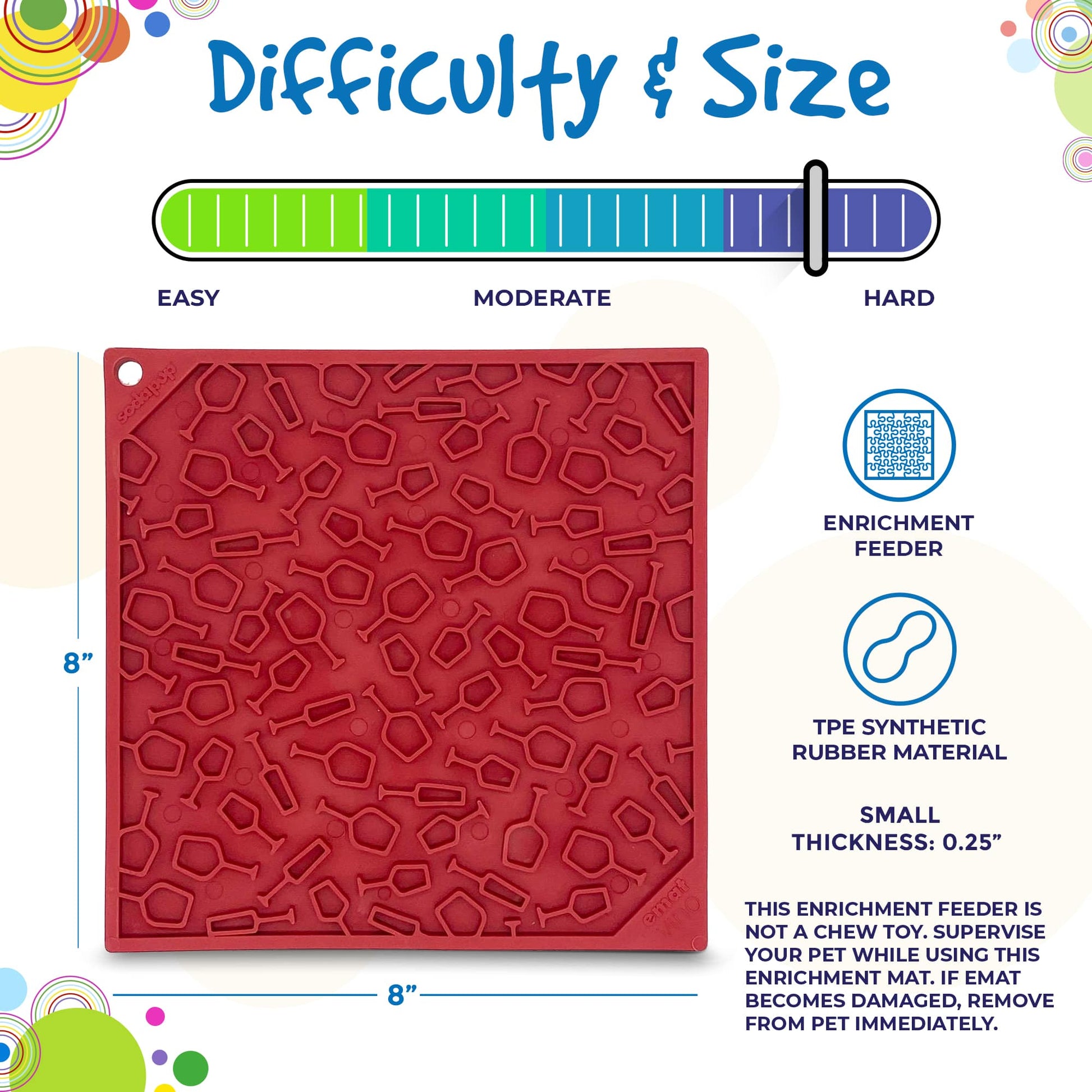 Vino Dog Lick Mat | Wine-Inspired eMat Enrichment Toy | SodaPup EMAT SodaPup/True Dogs, LLC