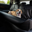 PupProtector™ Faux Leather Memory Foam Dog Car Bed - Black Travel Paw.com
