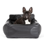 PupProtector™ Faux Leather Memory Foam Dog Car Bed - Black Travel Paw.com